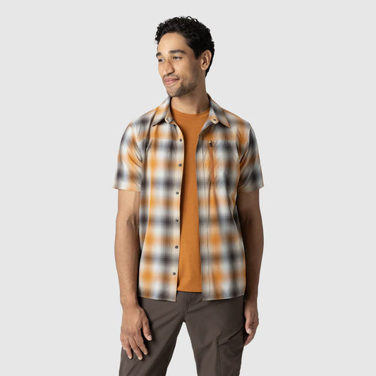 Outdoor Research - Men's Astroman Short Sleeve Sun Shirt - Sedona Plaid