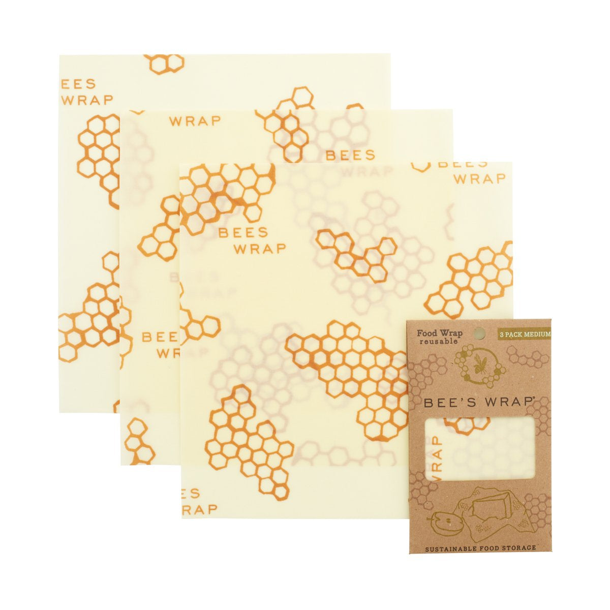 Bees Wrap - Medium Set of 3 Wraps