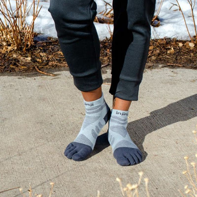 Injinji - Womens Ultra Run Mini Crew - Slate