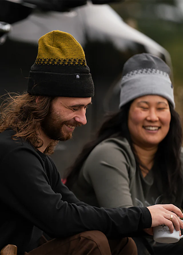 4T2D - PlusDot Knit Beanie - Olive