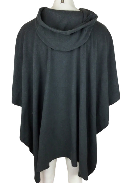 Swazi Fleece Poncho Men OS Black