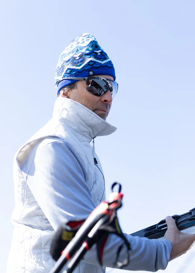 4T2D - Fair Isle Knit Beanie - Blue