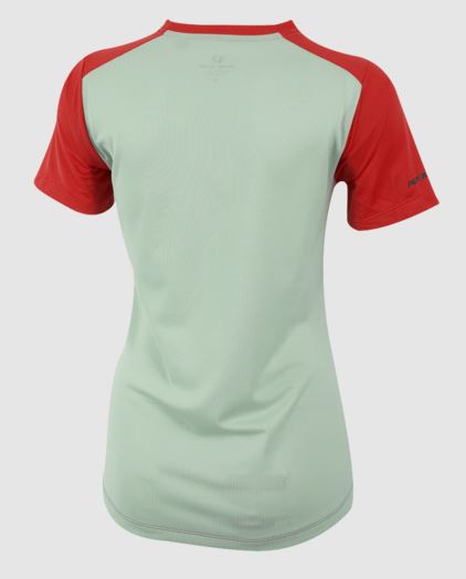 PEARL IZUMI - W LAUNCH JERSEY - Poppy Red/Mist Green