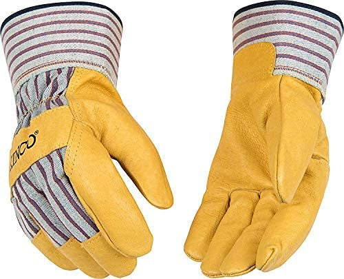 Kinco Gloves - Lined Premium Grain Pigskin Palm w/Safety Cuff - Tan