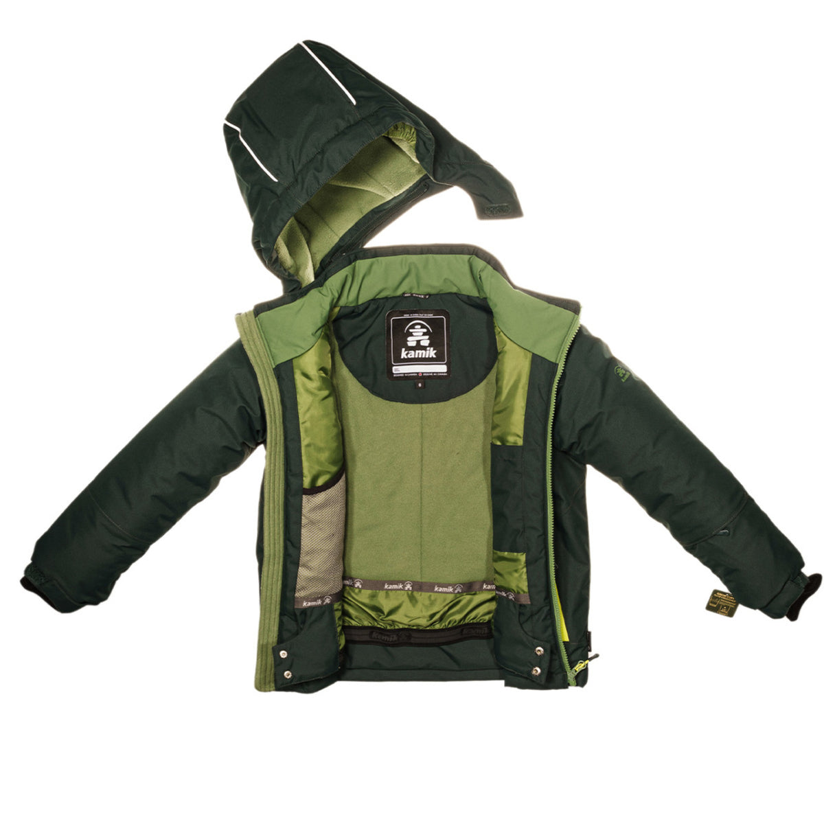 Kamik - Hux Winter Jacket - Boys' - Forest/Vine