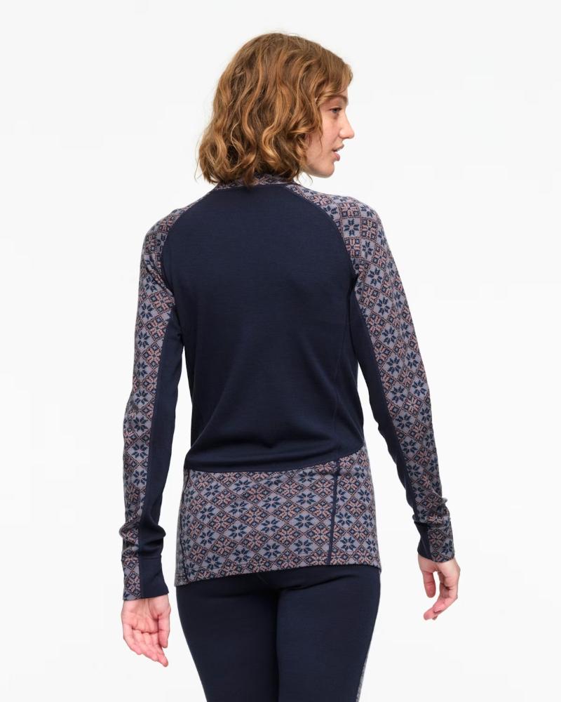 Kari Traa - Rose Light Baselayer Half Zip - Women's - Dark Navy Blue