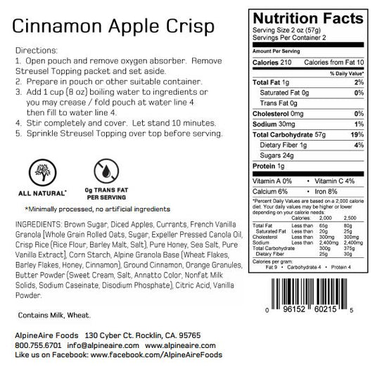 Alpine Aire - Cinnamon Apple Crisp