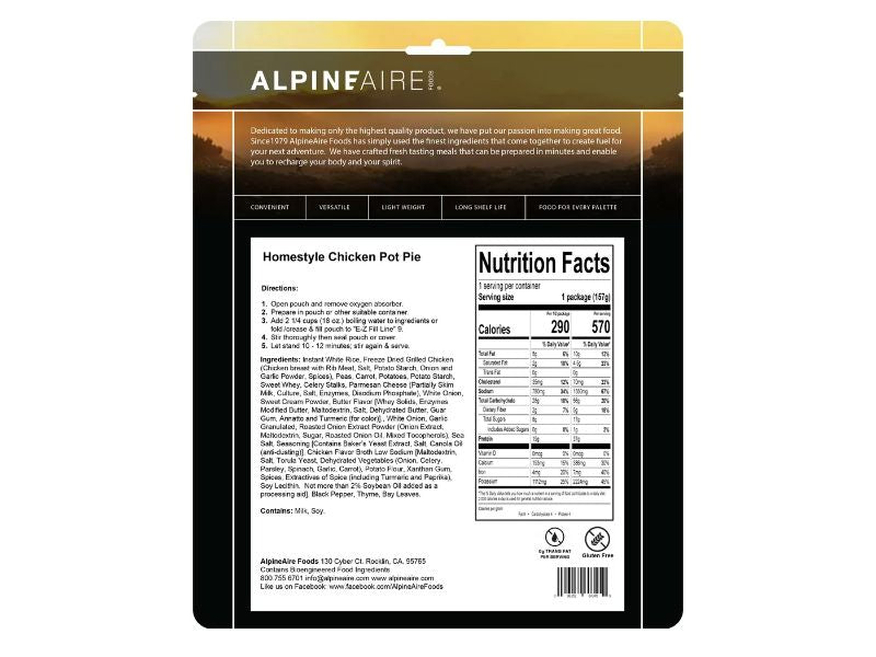 AlpineAire - Homestyle Chicken Pot Pie