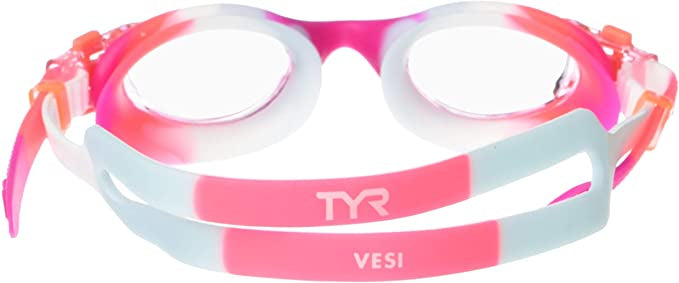 TYR - Vesi Tie Dye Youth Goggles - Pink/White
