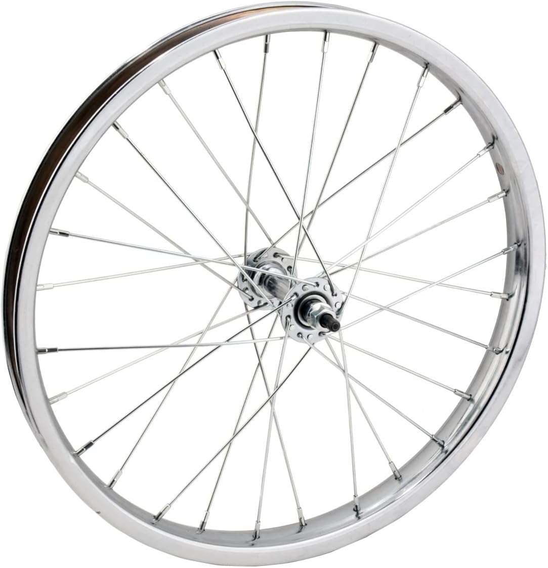 Wheel Master - 18" x 1.75 Front Bicycle Wheel, 28H, Steel, Bolt On, Silver