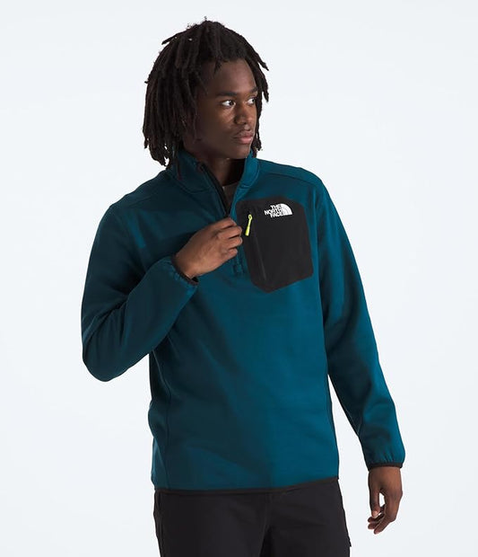 The North Face - Crest 1/4 Zip - Men's - Sumac-TNF Black