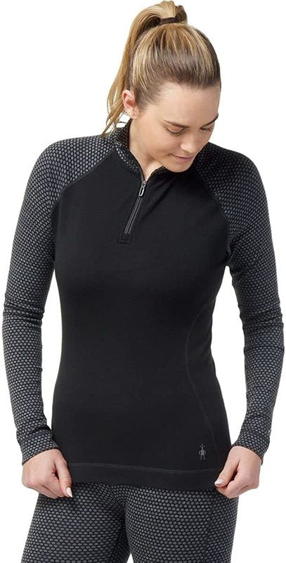 Smartwool - Womens Merino 250 Baselayer 1/4 Zip - Black