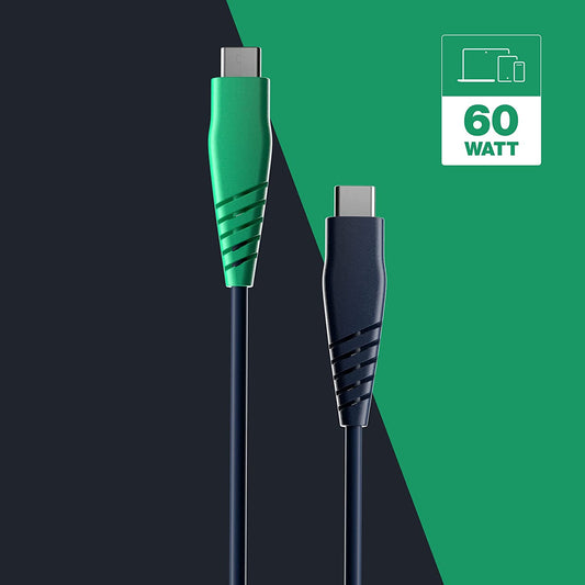 Skullcandy - Line: USB-C To Lightning Charging Cable - Dark Blue /Green