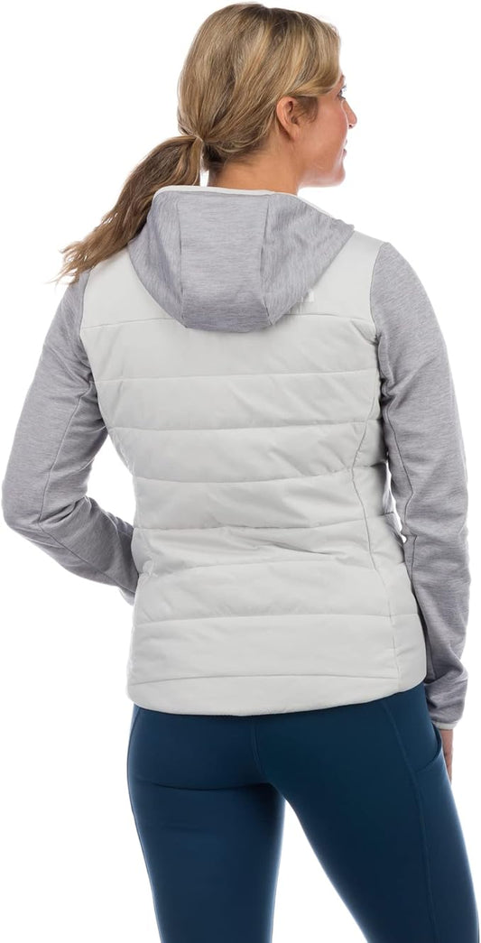 The North Face - Flare Hybrid Full Zip Hoodie - Women's - Lunar Slate