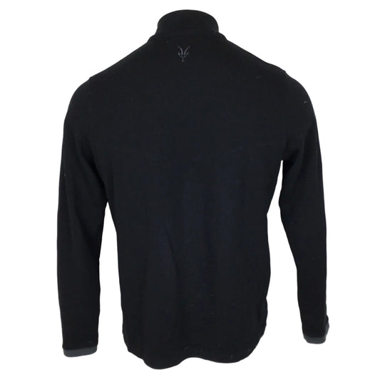Ibex Quarter Zip Merino Pullover Men LG Black
