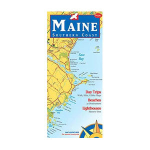 Map Adventures - Maine's Southern Coast Map
