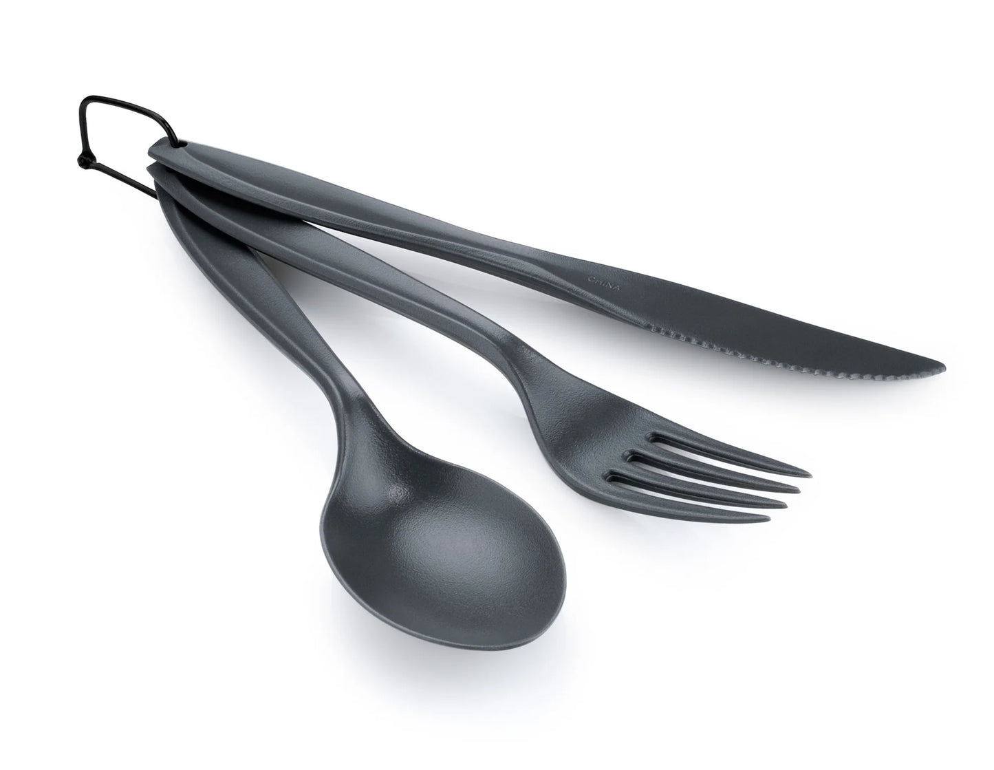 GSI Outdoors - 3 Piece Ring Cutlery Set - Grey