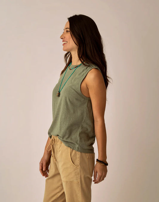 Carve Designs - Larisa Hemp Tank - Women's - Fatigue