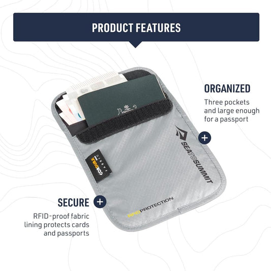 Sea To Summit - Neck Pouch RFID - High Rise Grey