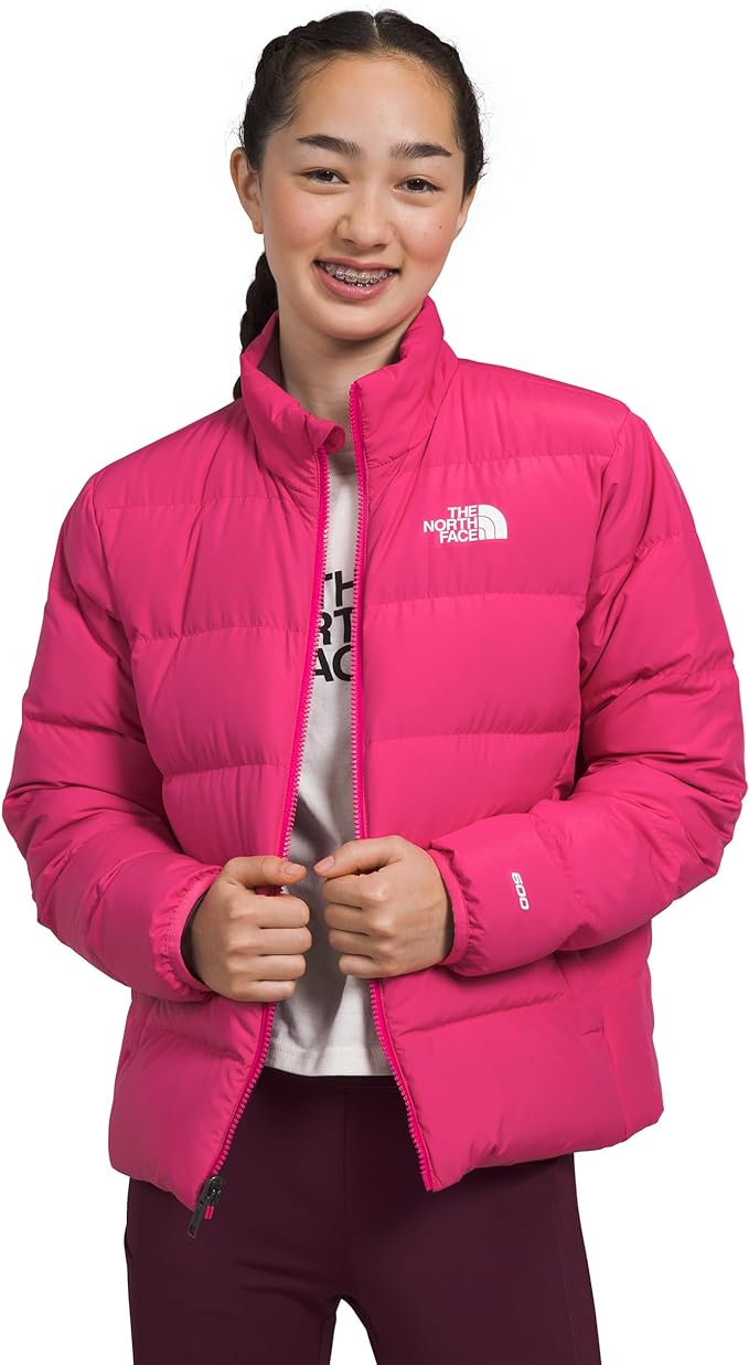 The North Face - Teen Reversible North Down Jacket - SM Dark Sage - Mr. Pink
