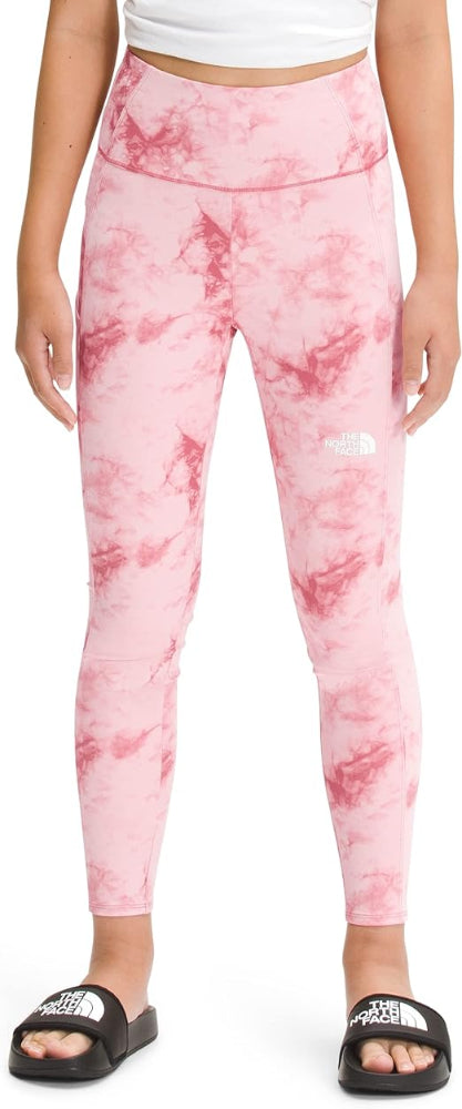 The North Face - Printed Never Stop Tight - Girls' - Slate Rose Dye Texture Small Print
