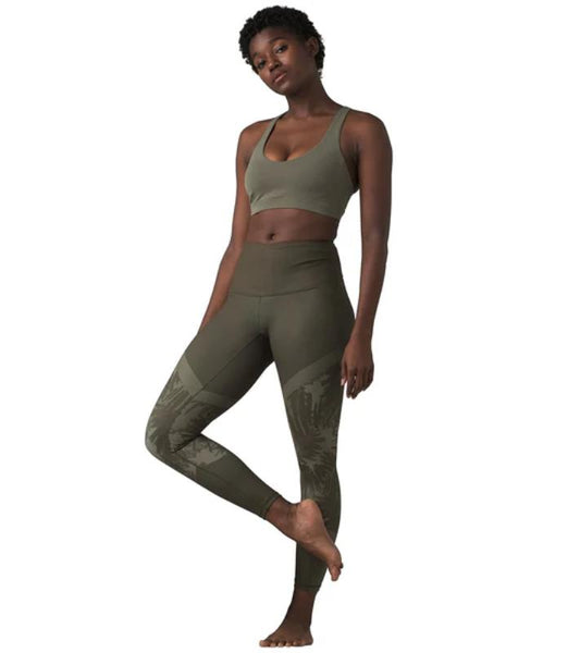 Prana - Kimble Printed 7/8 Legging Sample - SM Sage Jungle - Sage Jungle