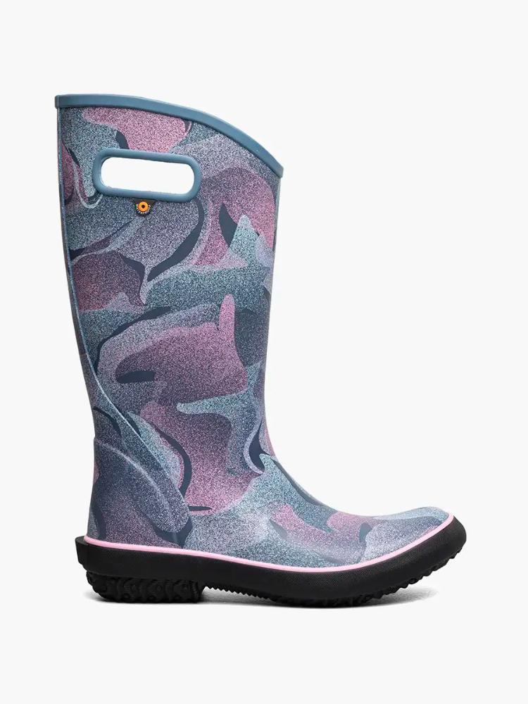 Bogs - Rainboot Abstract Shapes - Women's - Skyblue Multi