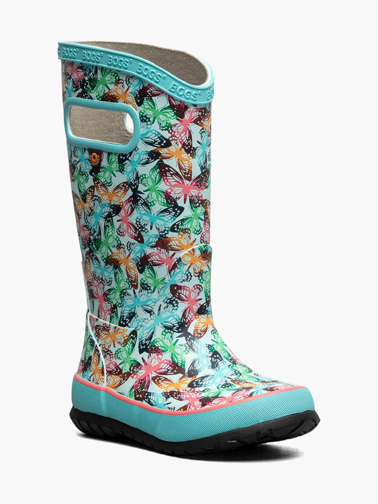 Bogs - Butterfly Camo Rainboot - Kids' - Skyblue Multi