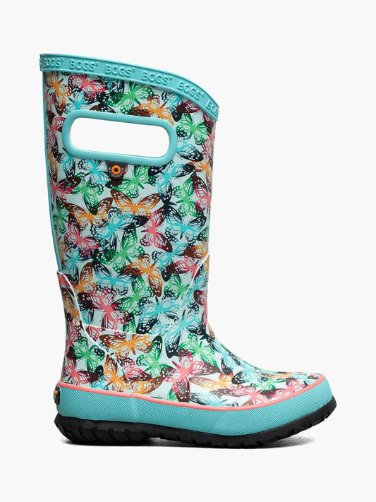 Bogs - Butterfly Camo Rainboot - Kids' - Skyblue Multi
