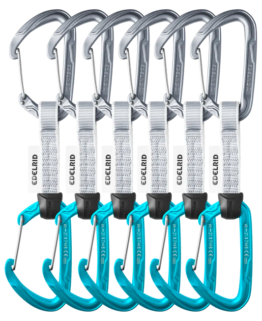 Edelrid - Pure Wire Set Sixpack - Slate/Icemint