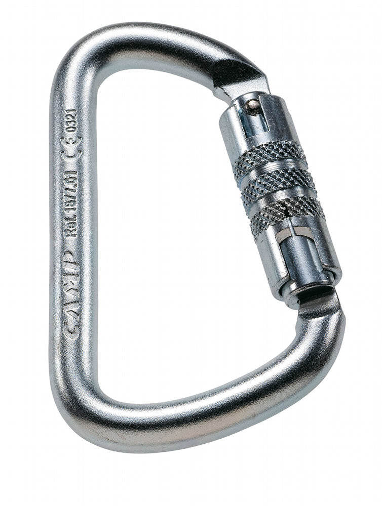 Camp - Steel D Carabiner - Twist Lock