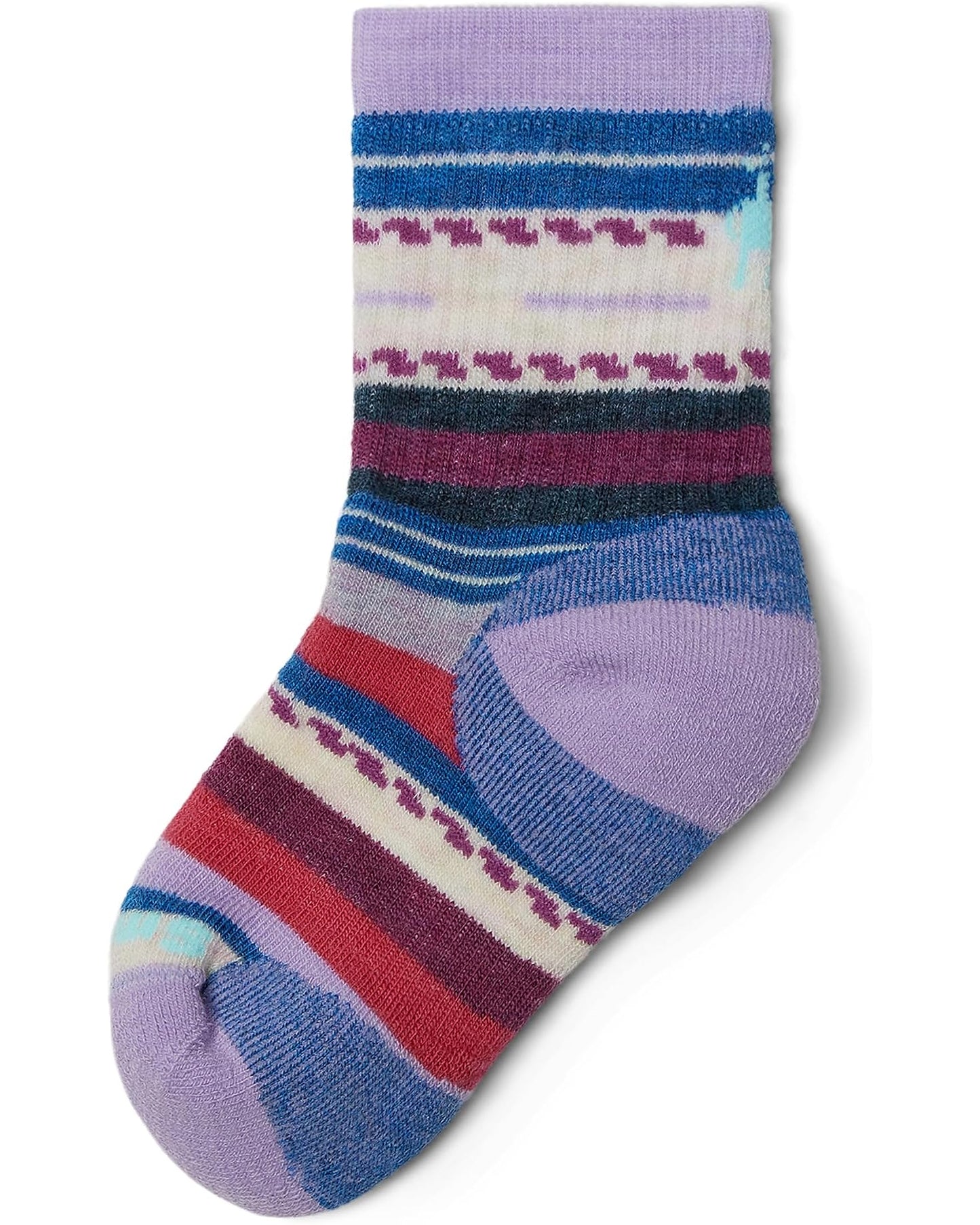 Smartwool - Hike Full Cushion Margarita Crew Socks - Kids; - Laguna Blue