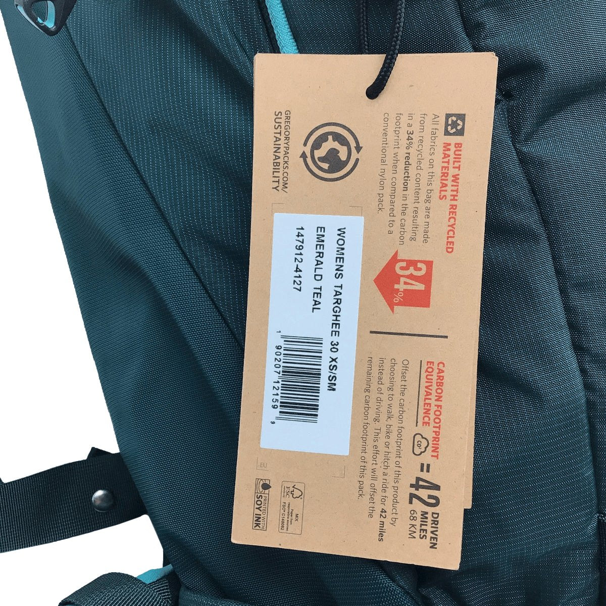 Gregory Targhee 30L Ski/Avalanche Pack XS/SM Teal