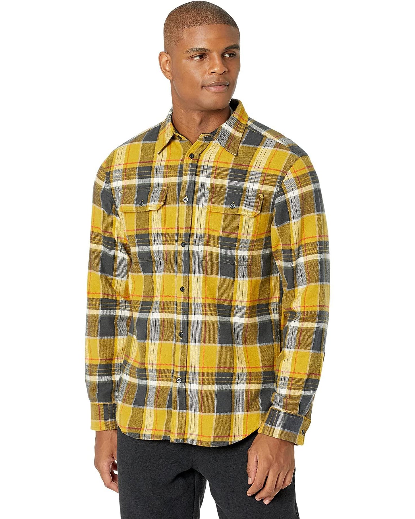 The North Face - Mens Arroyo Flannel Shirt Plaid - Deep Dijon TNF Shadow Plaid