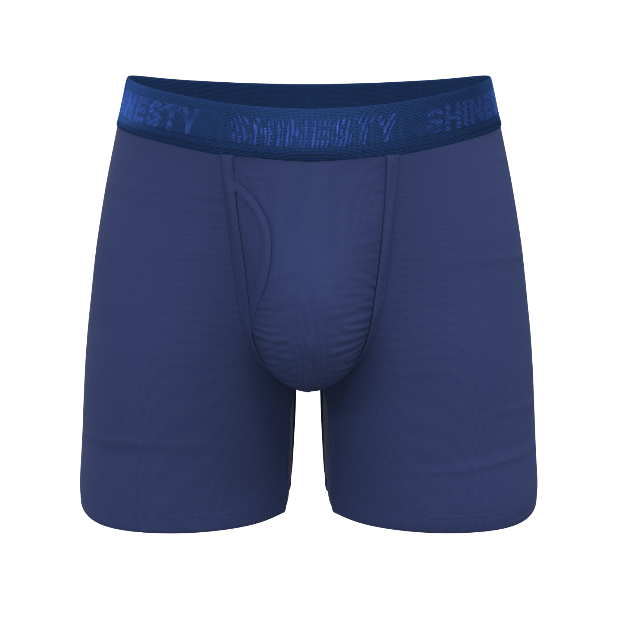 gear underwear The Bloom Moon | Men's Tonal Navy Ball Hammock Pouch Underwear With Fly | Size L | Blue