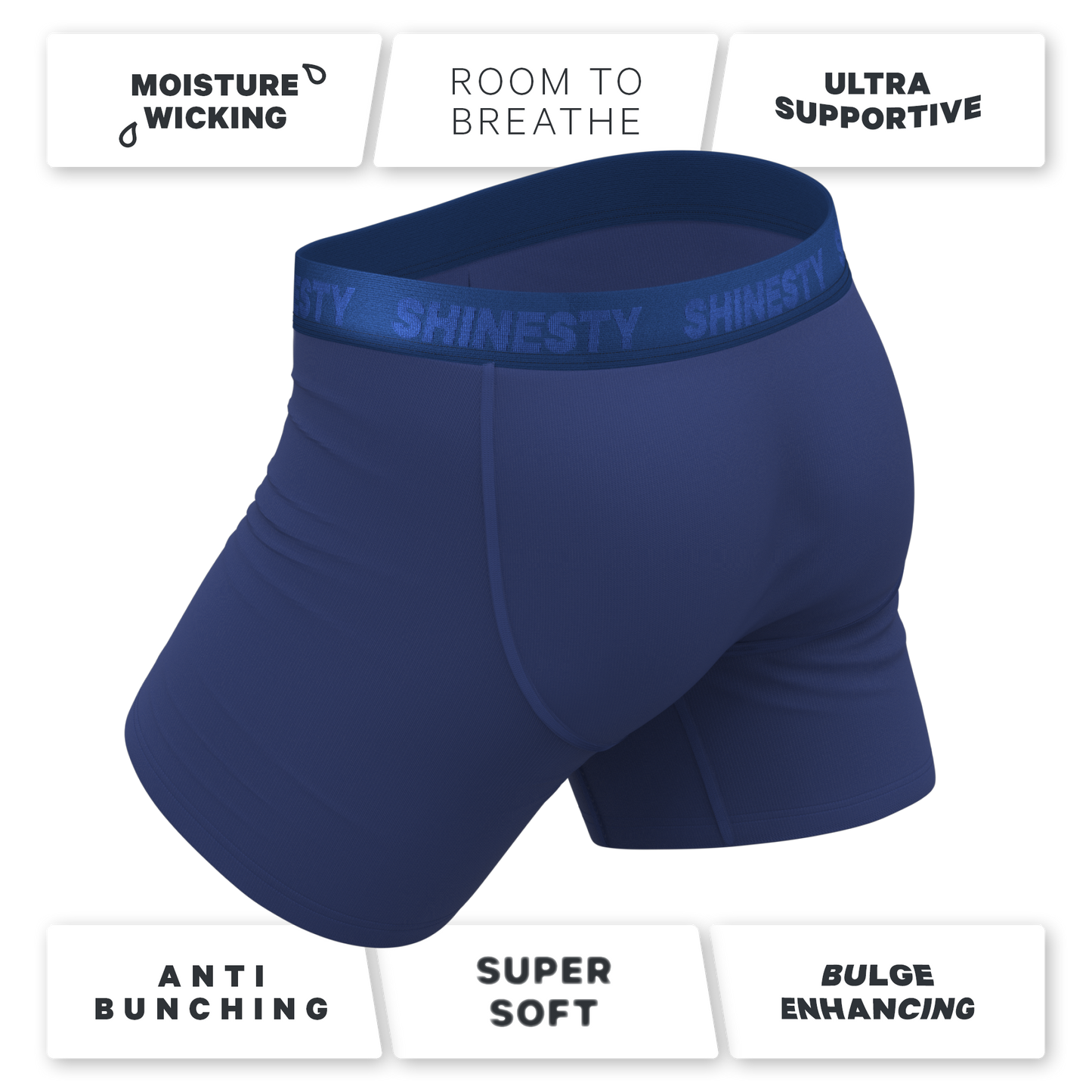 The Bloom Moon | Tonal Navy Ball Hammock® Pouch Underwear