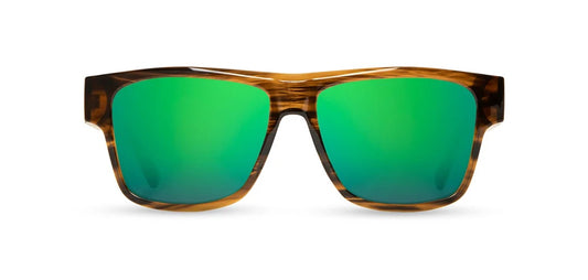Camp Eyewear - Cliff - Tortoise / Walnut; HD Plus Polarized Green Flash