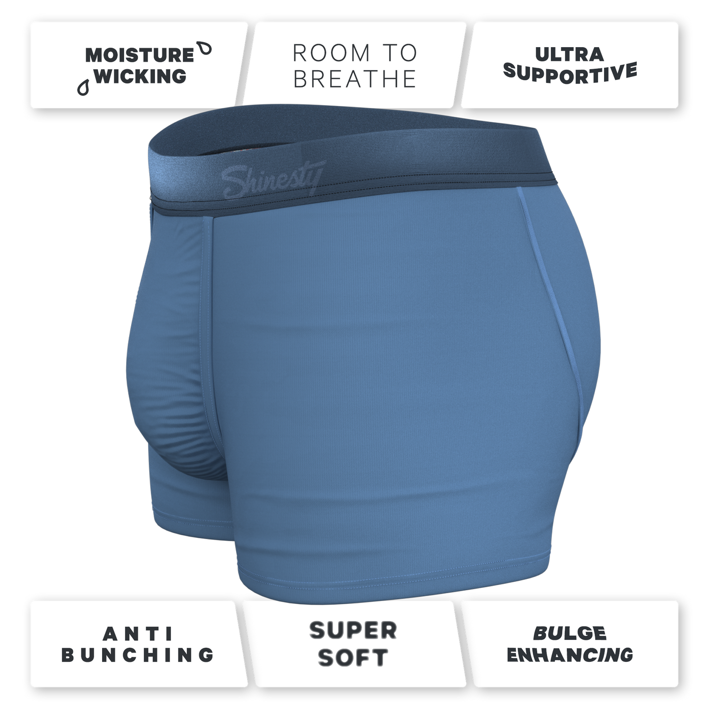 The Cool Cobalt | Slate Blue Ball Hammock® Pouch Trunks Underwear