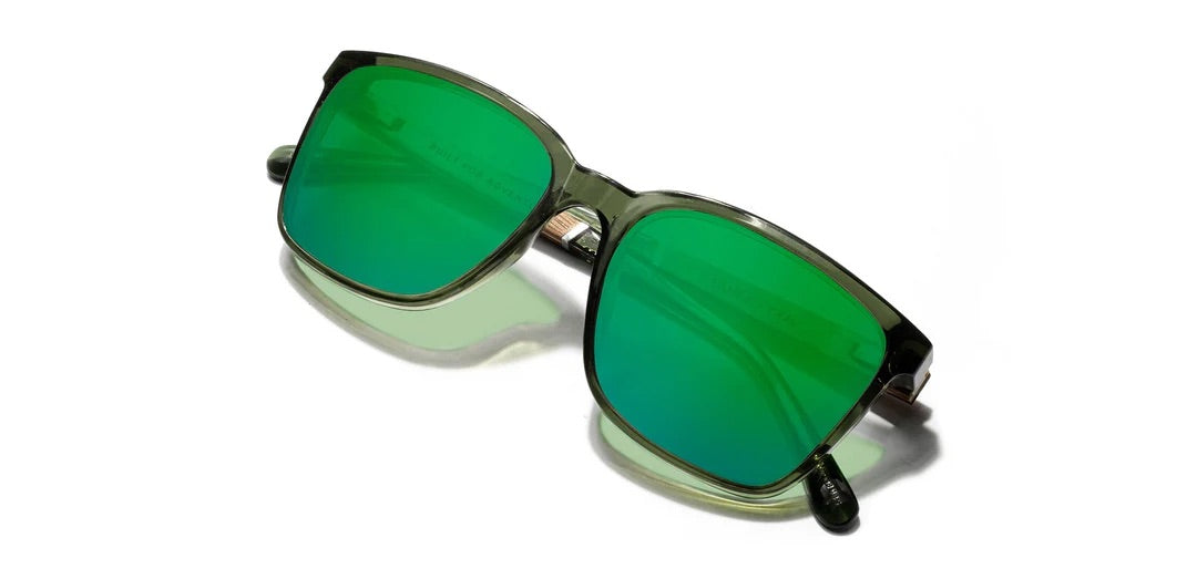Camp Eyewear - Crag - Fern / Walnut; HD Plus Polarized Green Flash