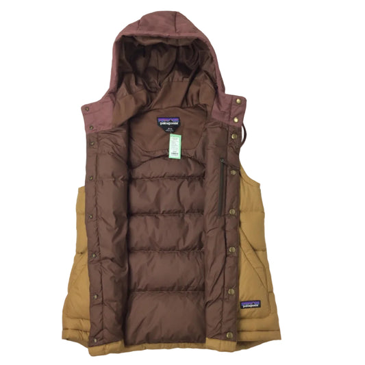 Patagonia Hoodie Puffy Vest W MD Gold