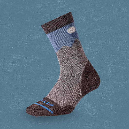 Fits - Light Cushion Hike - Crew | Teton - Chestnut / Stormy Weather