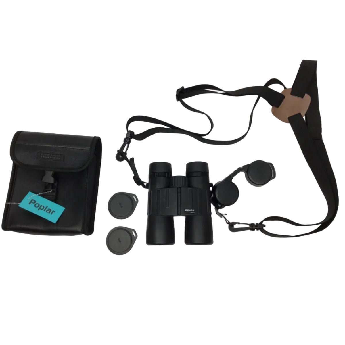 Minox BL 8x42 BR Binoculars w Strap & Case Black