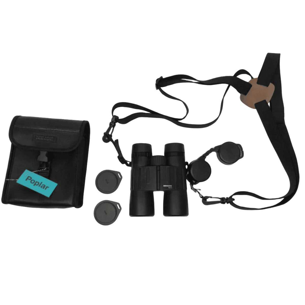 Minox BL 8x42 BR Binoculars w Strap & Case Black