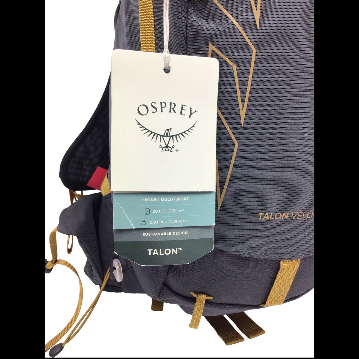 Osprey Talon Velocity 20 Hiking Pack U Grey/Ylw