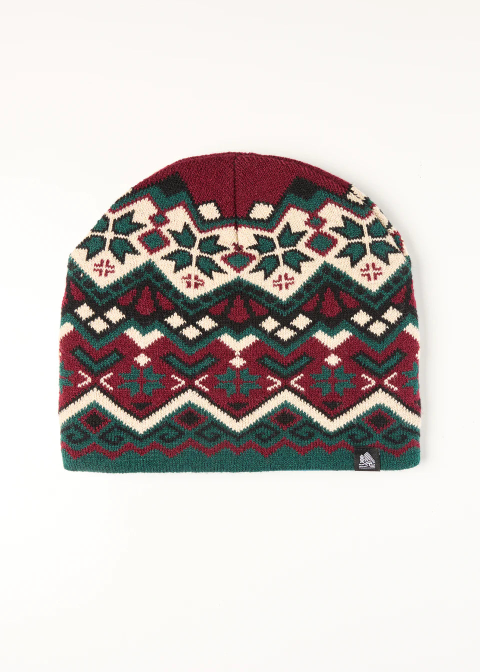 4T2D - Fair Isle Knit Beanie - Forest
