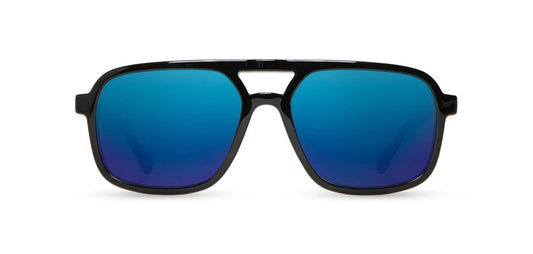 Camp Eyewear - Glacier - Black / Walnut; HD Plus Polarized Blue Flash