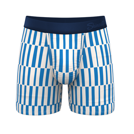The Hamptons | Blue Mosaic Stripe Ball Hammock® Pouch Underwear