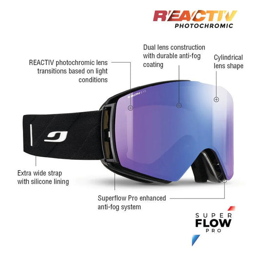 Julbo - Launcher Goggle - Black; REACTIV 1 3 High Contrast