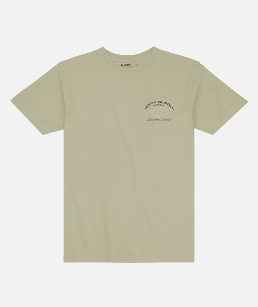 Surf World Tee - Bay Leaf