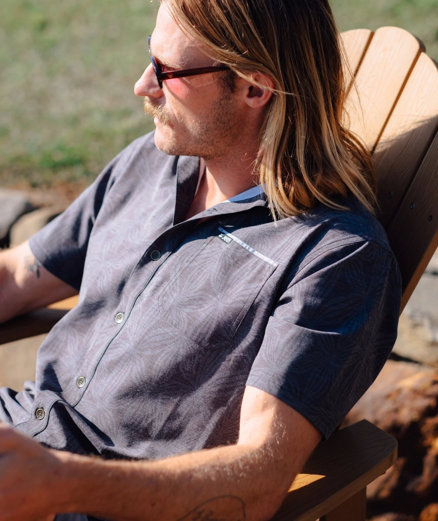 Jetty - Garwood Woven Short Sleeve - Black